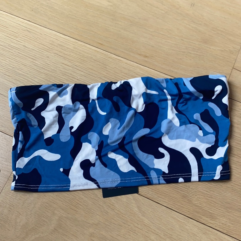 Blue Camo tube Top